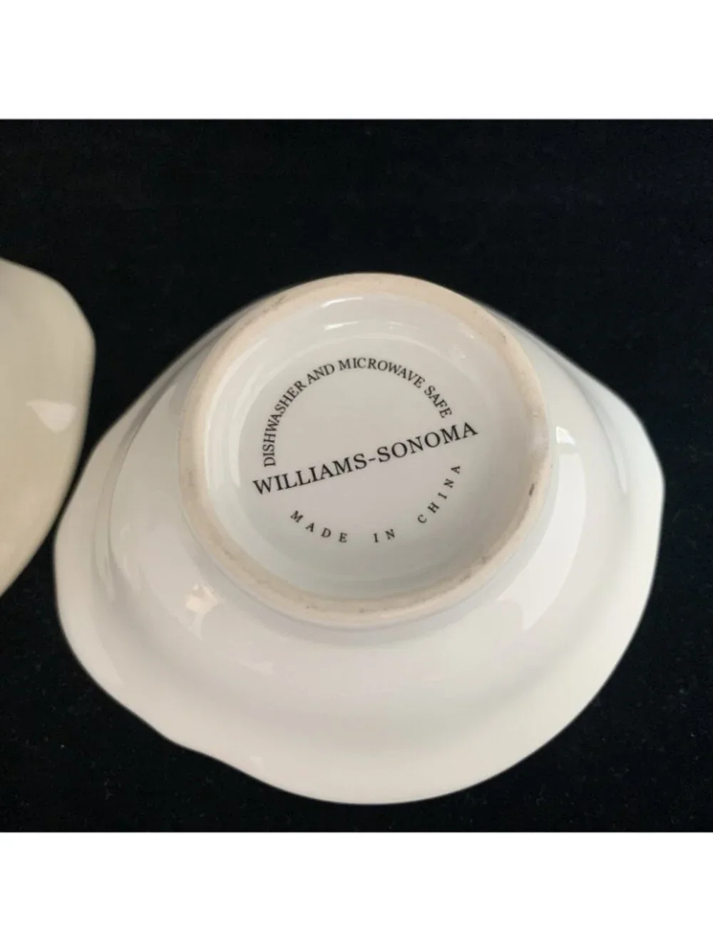 Williams Sonoma Onion Dipping Bowls Set of 2 Condiment Sauce Serving Dishes